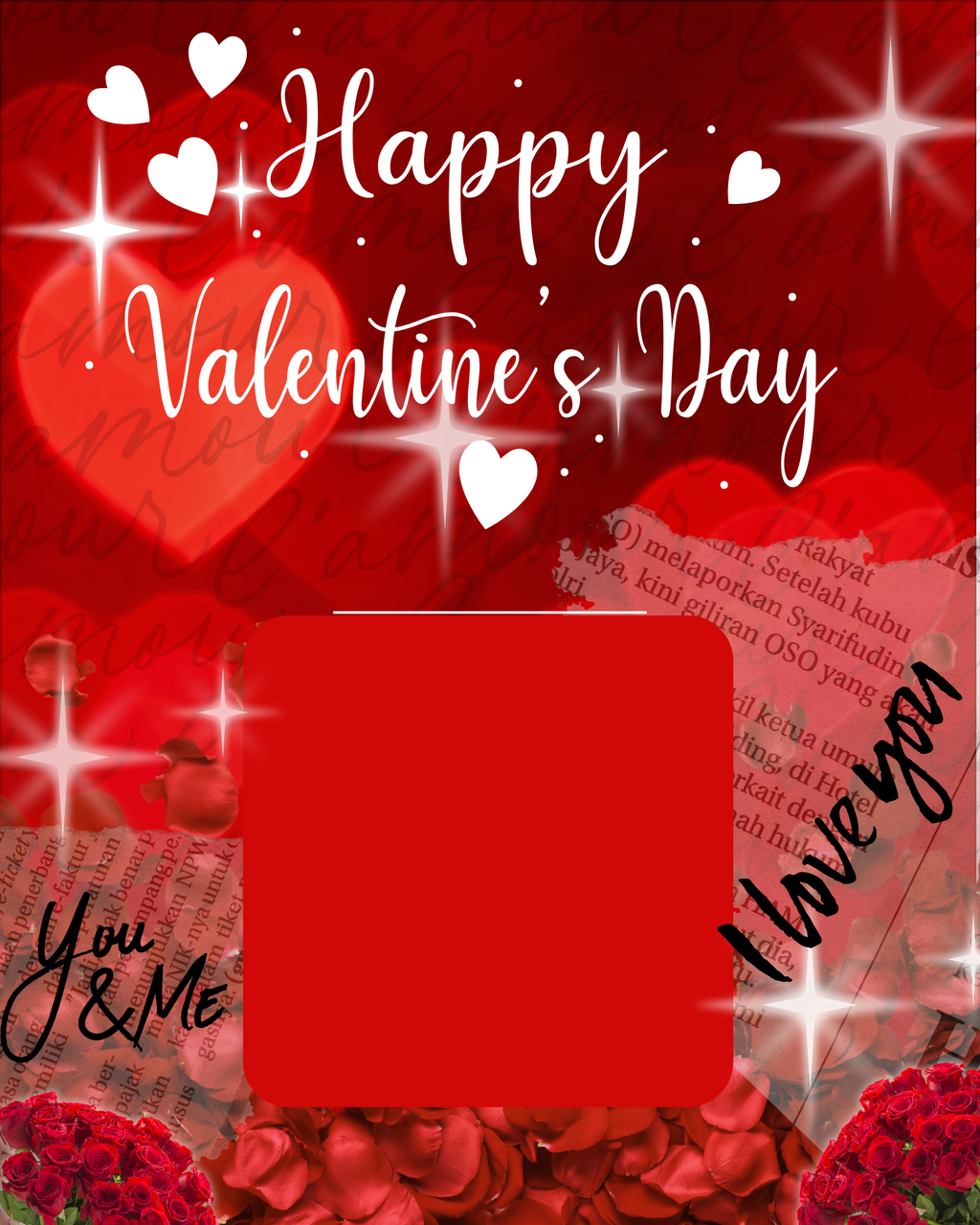 His Hers Them Jumbo Valentines Card and Treats